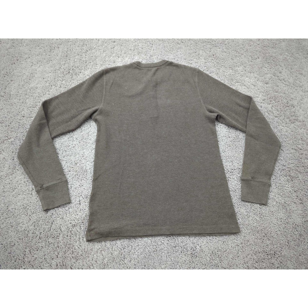 Rhone Henley Shirt Mens‎ Small Brown Textured Long Sleeve Knit Classic Thermal - Picture 5 of 6